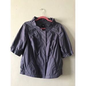 GAP | Eggplant Quarter Sleeve Ruffles Jacket